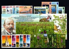 JERSEY 2003  COMPLETE YEAR SET  COMMEMORATIVES  8 SETS + 7 MINISHEETS  MNH
