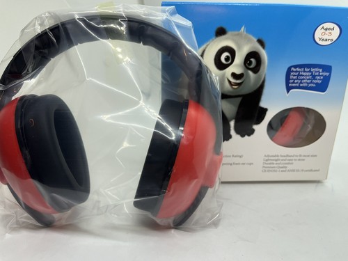 Safety Ear Muffs Noise Cancelling Headphone Toddler 0-3 years old Red New