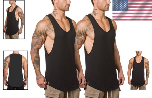 Cotton Muscle Tank Top 2-Pack for Flexibility and Comfort - Gym Gear for Men - Picture 2 of 8