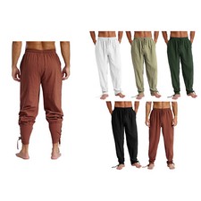 Mens Pants Renaissance Bloomers Elastic Waistband Halloween Navigator Costume