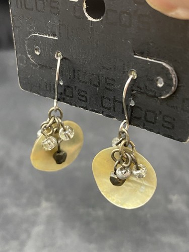 Earrings Chico’s & Misc Hoops Dangles Button Huggie Gold Lot 7 Pair - Picture 9 of 19