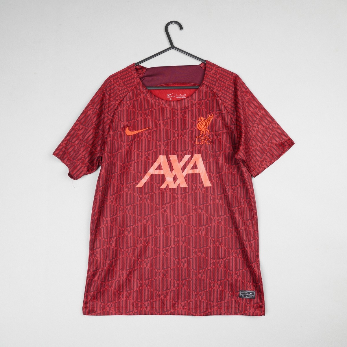 Liverpool Pre Match Shirt Mens Small Red Nike Dri-Fit 2022/23 B56
