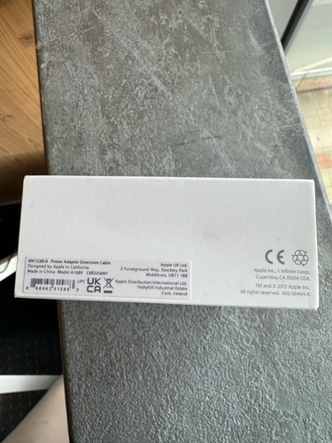Genuine Original Apple Macbook UK Mains Power Extension Cable Lead 1.8 Metre - Picture 4 of 7