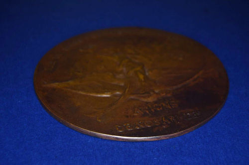 Schönes französisches Luftfahrtmedaillon Siegesmedaille 1. Weltkrieg um 1915 Pierre Roche 105 cm - Bild 6 von 8