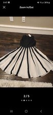New Jade & Juliet Size Medium Sleeveless Black & Ivory Dress