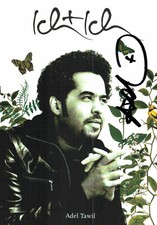 Adel Tawil - Firma original en tarjeta No. 6770 A