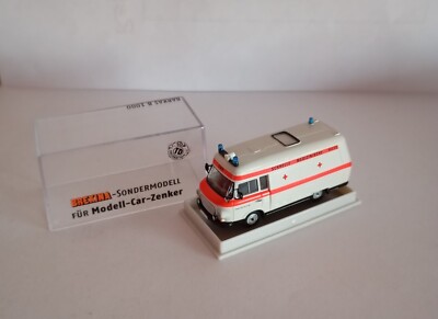 Zenker Brekina B 1000 Barkas  NAW RTW SMH 3 Einsatz Blaulicht IFA DDR OVP 1:87