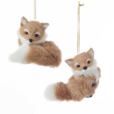 Furry Fox Ornament