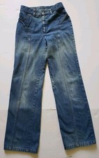 Vintage 70 s Levi s Asterisks Wide Leg Jeans 26x29 Medium Wash RARE Hippie