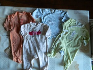 Lot De 4 Pyjamas Bebe T 9 Mois Kitchoun Et Grain De Ble Ebay