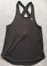 Only Play Black Cross Back Sports Vest Top Size XS