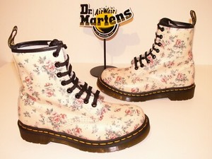 DR MARTENS SEROVA Chunky Black Leather Shoes Size 4 37 Skull Floral Creeper  Rare £80.00 - PicClick UK