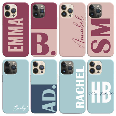 Personalisierte Handyhülle Name Silikon Cover für iPhone 11 12 13 14 15 XR XS 7 8