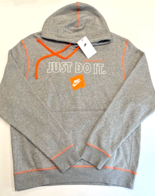 nike just do it hoodie grey