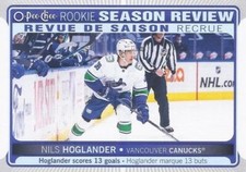 NILS HOGLANDER ~ 2021-22 O-Pee-Chee ROOKIE SEASON REVIEW #543 ~ Vancouver Canuck