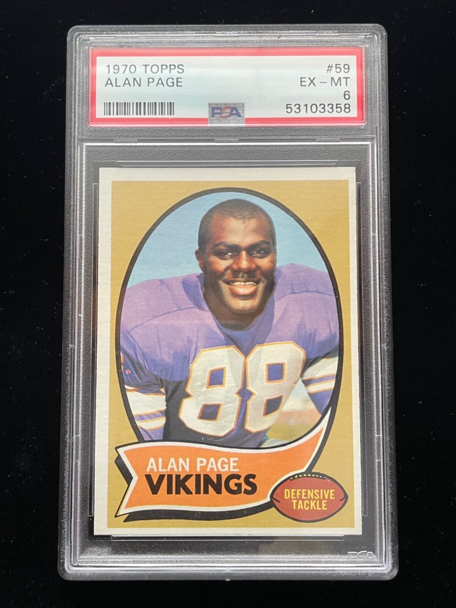 1970 Topps #59 Alan Page Rookie PSA 6 Minnesota Vikings RC
