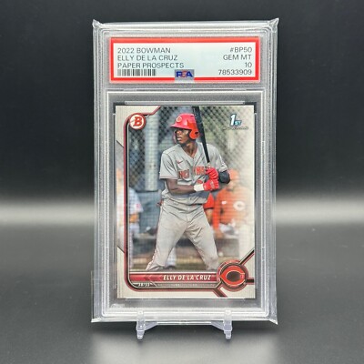 2022 Bowman Paper Prospects » Elly De La Cruz (1st) #BP50 » PSA 10