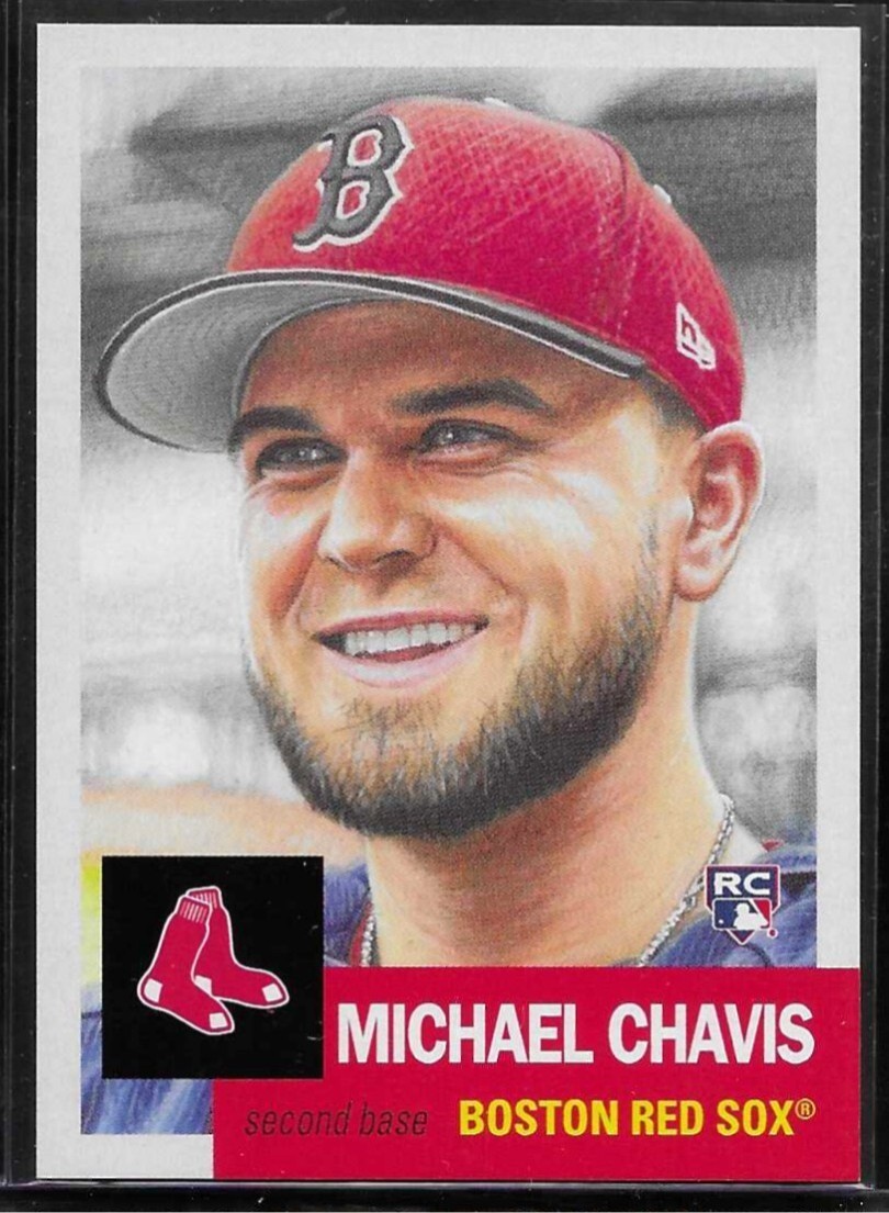 2019 TOPPS LIVING SET # 203 MICHAEL CHAVIS RC Rookie Boston Red Sox 3,393 PR a