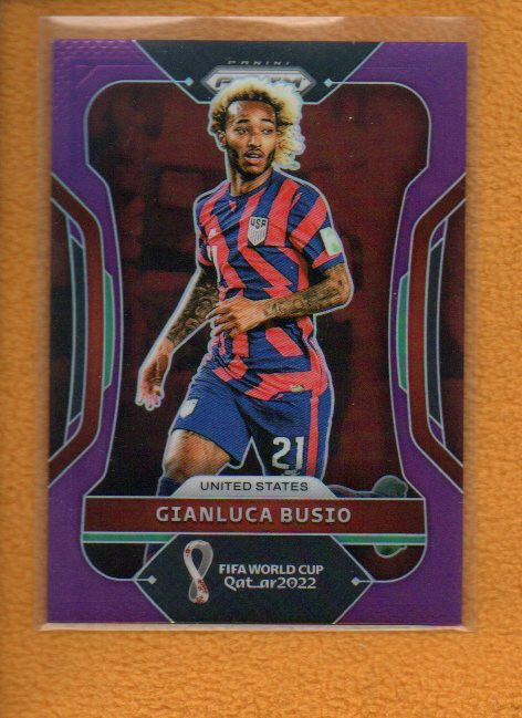 Gianluca Busio 2022 Prizm FIFA World Cup Prizms Purple #202 /199 United States