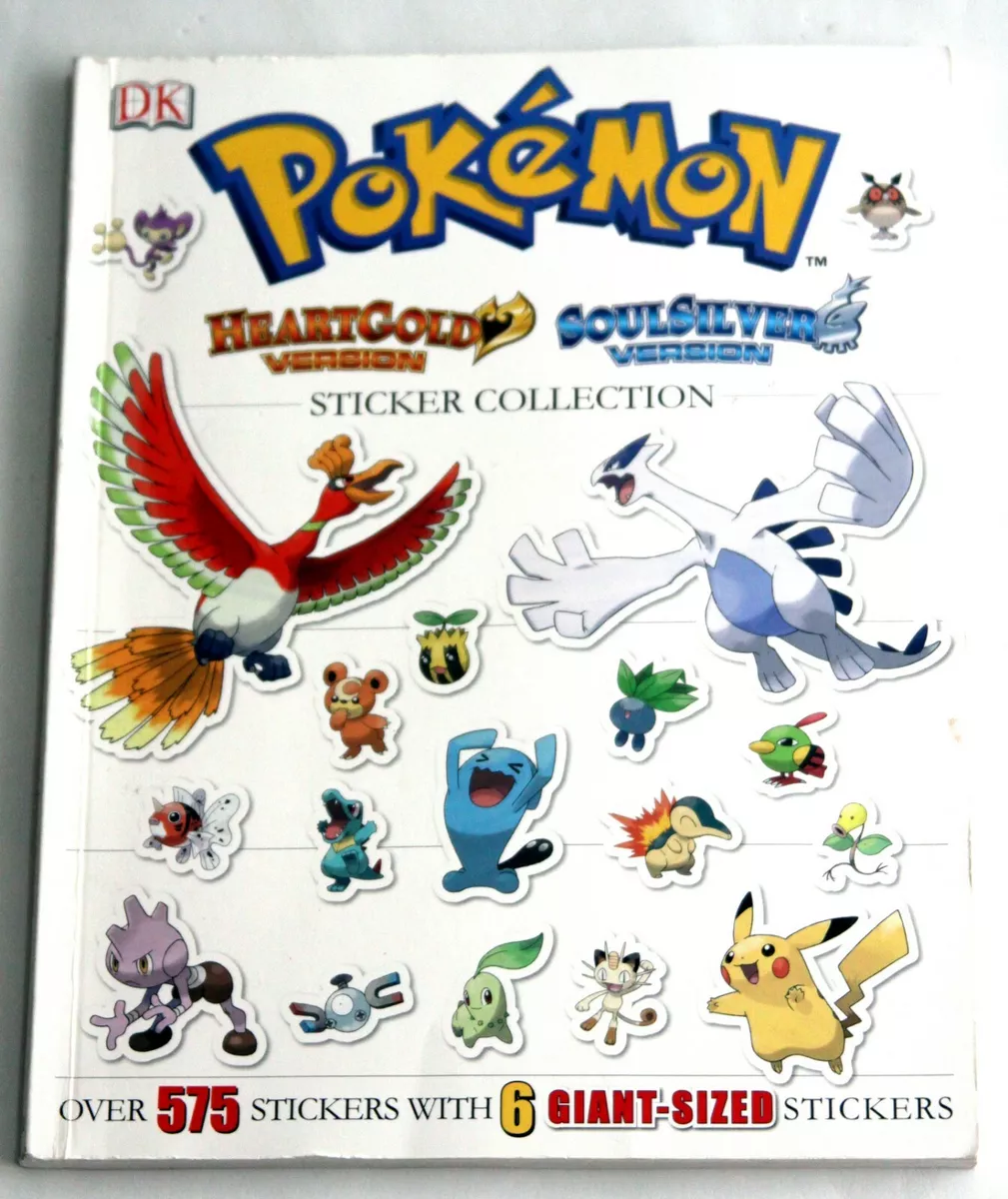 Pokemon Heart Gold Soul Silver Version 2010 Sticker Collection Book Used  Rare!!! 9780756671105