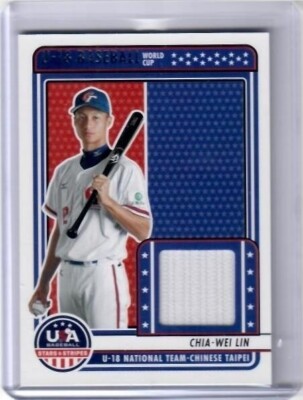 2023 Panini Stars & Stripes Yu-Cheng Wu 18U World Cup Jersey Card