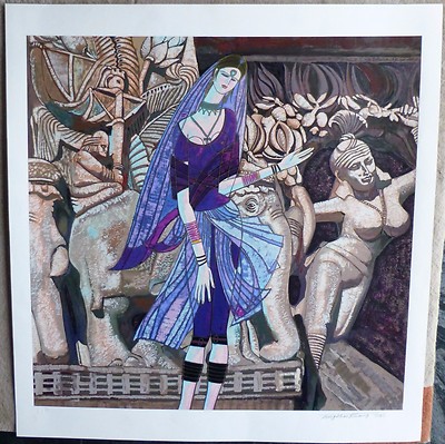 Ting Shao Kuang Golden Age of India HAND SIGNED Serigraph