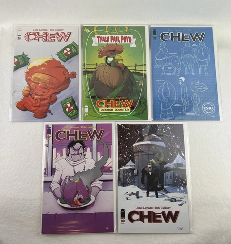 Chew Image Comics Lot of 5 Issues #46-50 Tony Chu