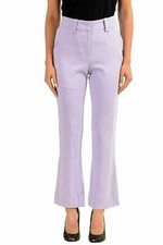 Just Cavalli Women's Purple Flared Casual Pants US 4 IT 40