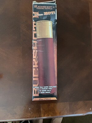 BuckshotShot II Thermo Bottle. Black Thermos. 25 Oz.
