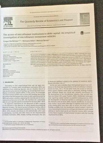 The Quarterly Review of Economics and Finance August 2017 University of Illinois - Bild 5 von 5