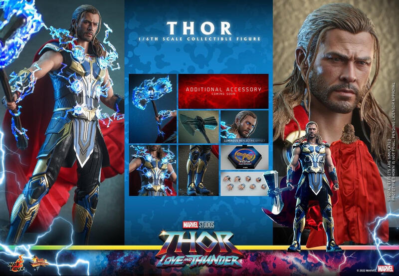 US Hot Toys Thor 1/6 Scale Thor: Love & Thunder MMS655 Marvel 2024