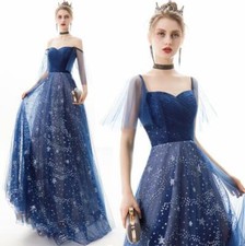 Trendy Glitter Diamante Stars Tulle Evening Dresses Party Homecoming Prom Gown
