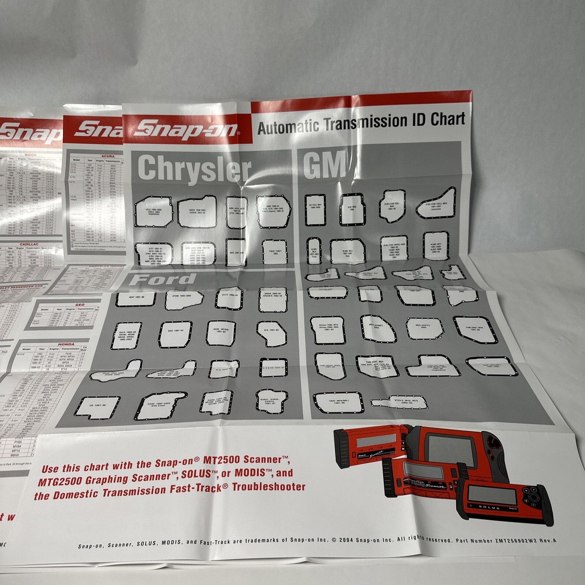 3 Snap On Diagnostic MT2500 Modis Posters 2004 Transmission Fluid
