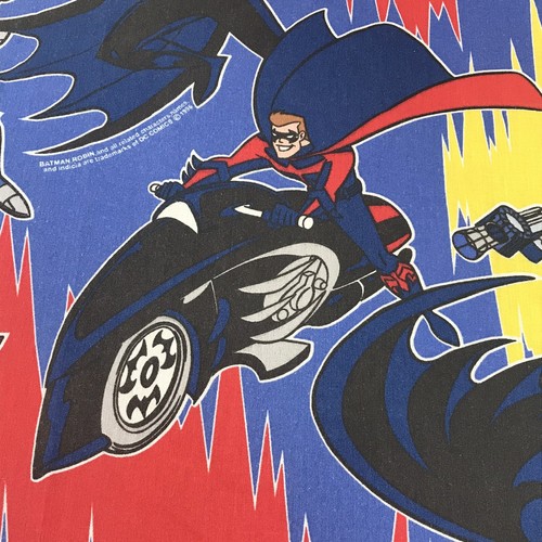 Batman Robin Mr Freeze Cartoon Vintage 1996 Twin Fitted Sheet DC Comics - Picture 3 of 6