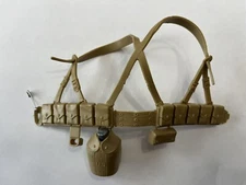  GI Joe Action Man WEB BELT gear tan brown figure weapon accessory part