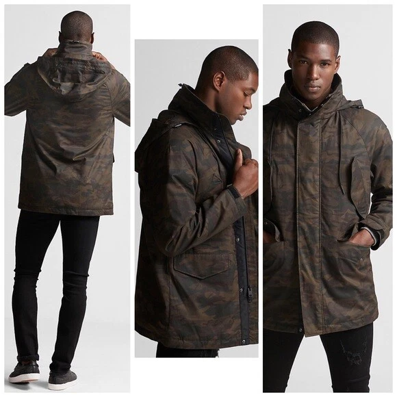 NWT Mens Express heavy camo insulated parka coat xs eBay