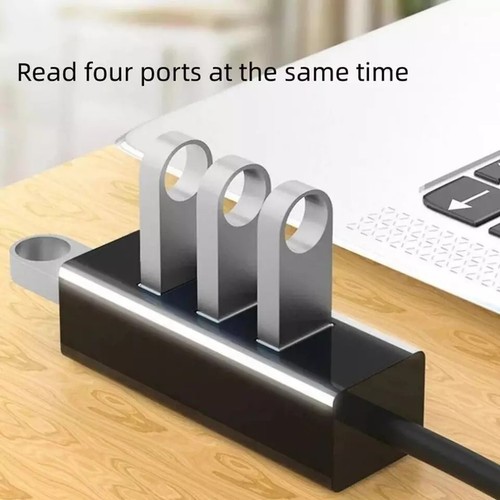 4 Port Mini USB 2.0 HUB Multi Splitter Expansion For Desktop PC Laptop Adapter - Picture 6 of 8