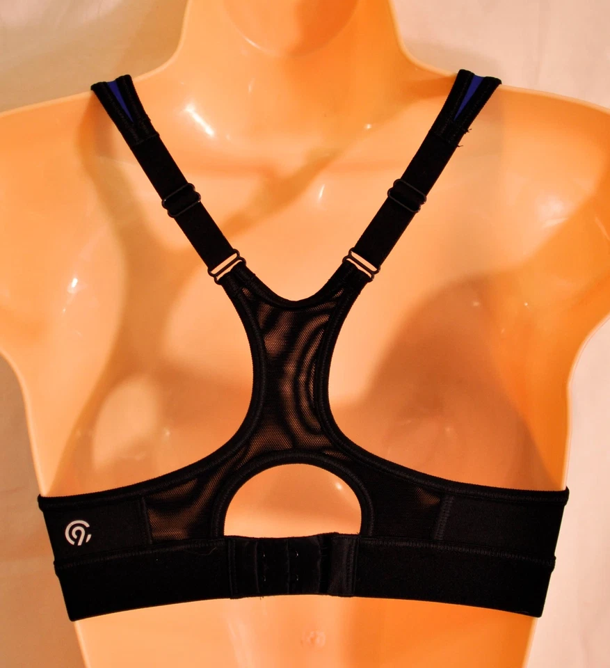 Sujetador deportivo mujer campeón azul y negro talla Xsmall 30AB y 32A precio de venta sugerido por el fabricante $23 nuevo Foto 3 de 4