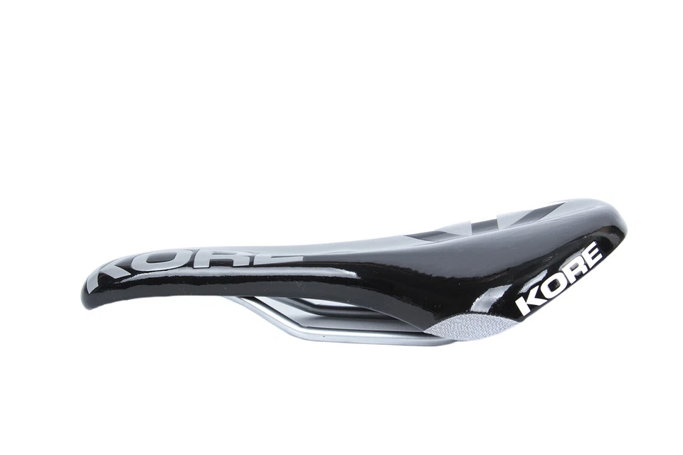 Sillín de ciclismo KORE Performance carretera montaña bicicleta eléctrica asiento de riel Cr-Mo negro y gris Foto 3 de 4