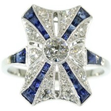 1/3 Ct White Round Cut CZ Antique Style Art Deco Engagement Ring In 925 Silver