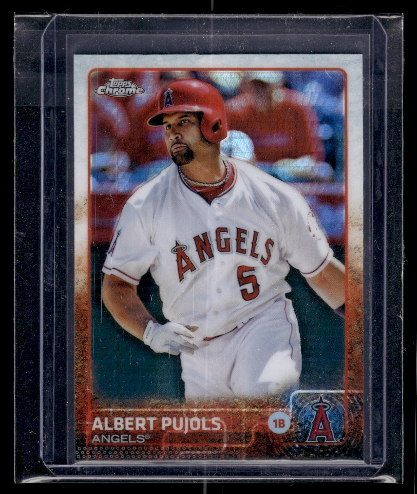 2015 Topps Chrome Prism Refractor #113 Albert Pujols Angels