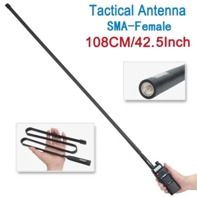 ⭐️⭐️ABBREE TACTICAL ANTENNA SMA F 108mm FOR BFENG/QSHENG‼️ 2m70cm⭐️⭐️