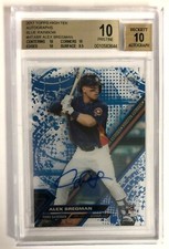 2017 Topps High Tek Alex Bregman AUTO RC #'d /50 BGS PRISTINE 10 Blue Rainbow SP