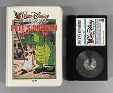 Pete's Dragon Betamax Tape Walt Disney's Home Video Beta