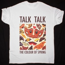 Image of Vtg TALK TALK THE COLOUR OF SPRING Heavy Cotton White T Shirt TR198