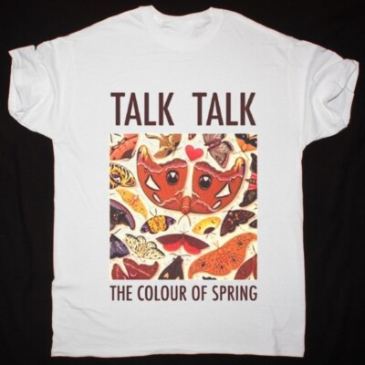 Vtg TALK TALK THE COLOUR OF SPRING Heavy Cotton White T Shirt TR198