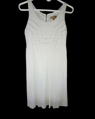 Princess Vera Wang Lined White Sun Dress Size 1 sleeveless Summer Beach  Dress | eBay