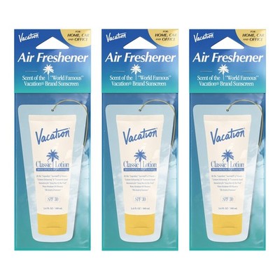 Hanging Air Freshener, Award-Winning Signature Sunscreen Scent, Deodorizer fo...