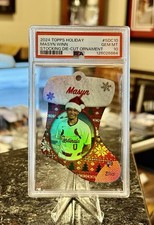 2024 Topps Holiday MASYN WINN RC Die-Cut Stocking Ornament Rookie PSA 10 GEM