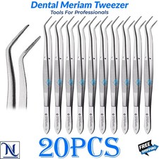 Dental Tweezer Meriam Cotton Forceps Angled Dressing Plier German G